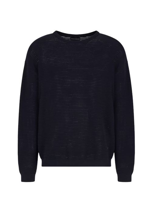 Micro perforated effect texture sweater Emporio Armani | EM000889 AF14201.UB118